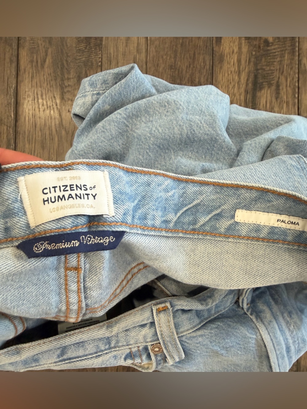 Citizens of Humanity Paloma Baggy Wide Leg Jeans Size 29 Light Wash High Rise - Picture 4 of 10